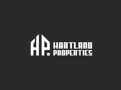Hartland Properties Logo Design building icon creative logo home letter h letter p logodesign minimal real estate logo unique