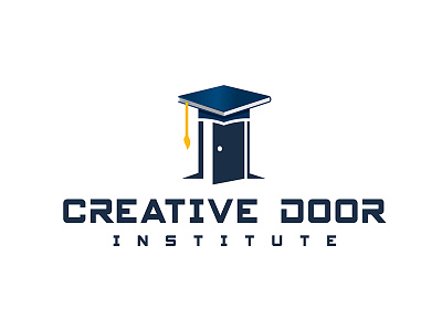 Logo Design for Creative Door Institute branding design education free mockup icon identity logo logotype minimal typography