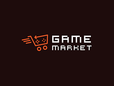 Logo Design for Game Market App app app icon branding design game icon identity logo design market minimal ui unique ux