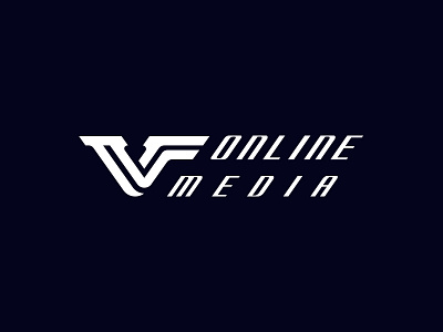 Logo Design for "VF Online Media" app branding design icon identity illustration logo logo design logotype minimal simple typography unique unique business logo