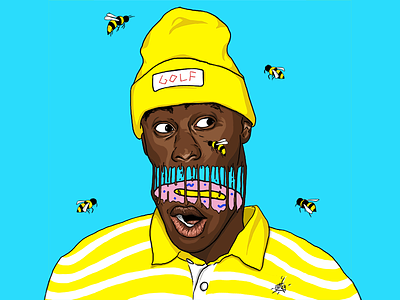 Tyler, the Creator - Flower Boy flowerboy hip hop illustration odd future rap tyler the creator