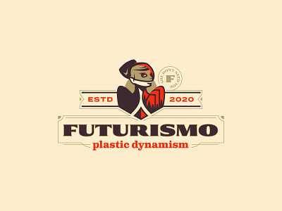 Futurismo branding branding design female fierce future logo woman