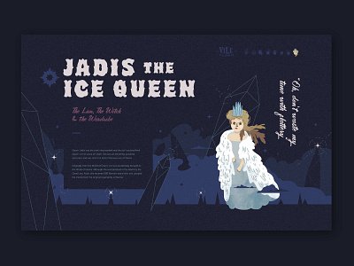 Vile Villainess - Jadis the White Witch Bio illustration jadis the white witch website