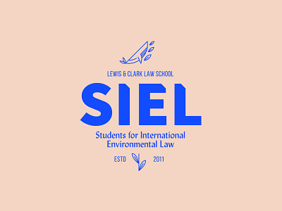 SIEL branding environmental international law law students leaves logo siel whale