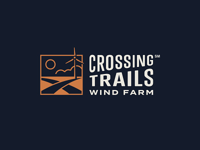 Crossing Trails Wind Farm branding crossing trails edp logo turbine wind farm