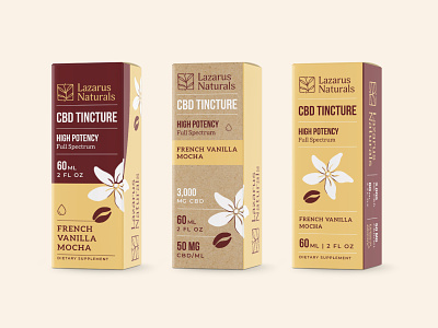 Lazarus Tincture Boxes | 2 - Unused branding cbd lazarus naturals packaging tincture