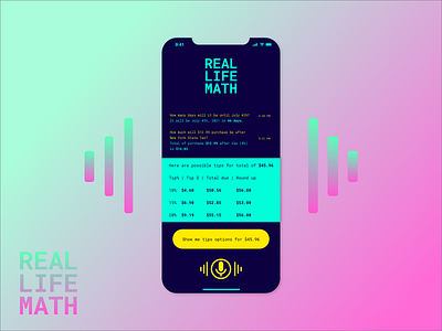 DailyUI 004 Real Life Math Calculator