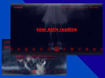 #DailyUI #003 #LandingPage #TarotReading