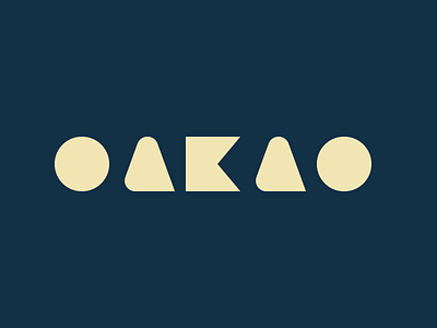 Oakao brand branding fashion logo wordmark