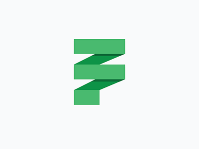 F Monogram brand branding design illustrator lettermark logo typography vector wordmark