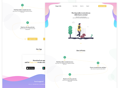 Happy Tails Landing Page