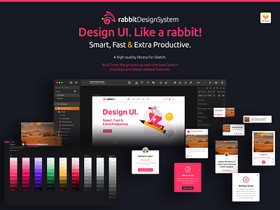 Rabbit Design System design system rabbit rabbitdesign sketchapp ui ui design ui library uitrends user interface user interface design web design