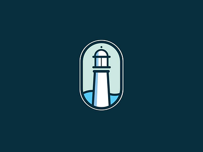 Lighthouse illustration logo