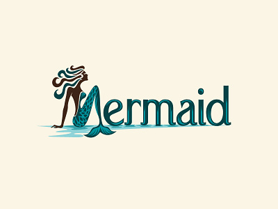 Mermaid Logo beauty brand female feminine logo logo design logos mermaid mermaid logo ocean sea women