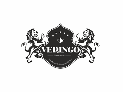 VERINGO animal hats illustration king lion lions logo luxury royalty tradition