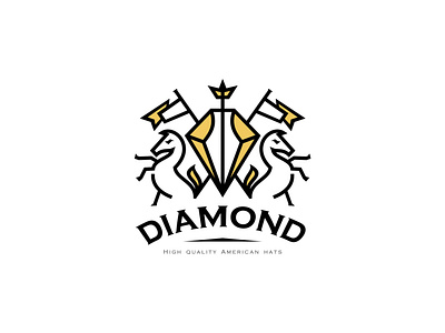 Diamond crown diamond flag hats horse royal royalty