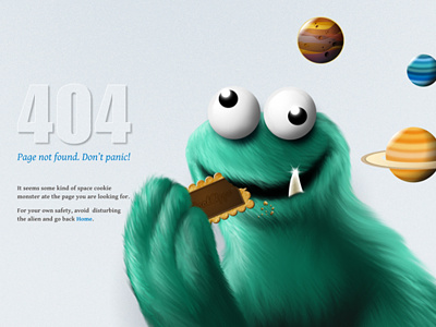 Error 404! 404 cookie monster coolappse error