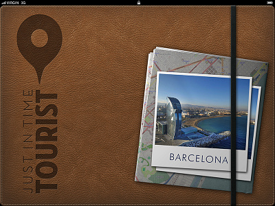 Interface design for JiTT - Just in Time Tourist app coolappse iclio ipad jitt