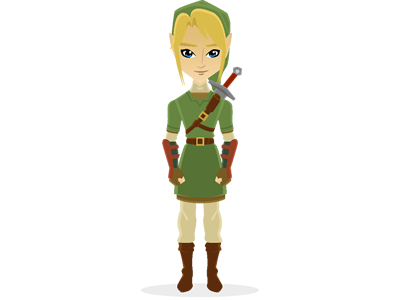 If Link had been a girl... legend of zelda illustration link