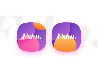 Fshn App Icon 2 app design icon logo sketch ui ux vector