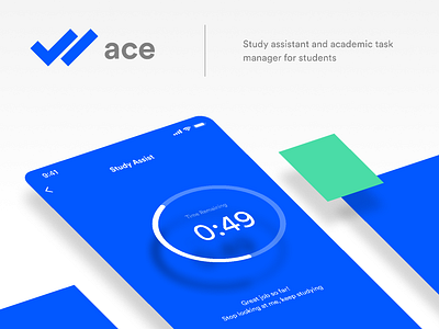 Ace Study Assistant app design figma ui ux