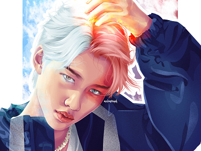 Felix digital painting fanart illustration poster vector