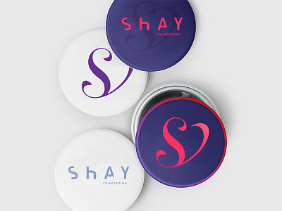 The Shay Foundation Branding branding logo non profit pink pins purple s shay