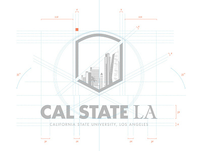 Cal State LA Re-brand branding calstatela crest la logo shield typography university