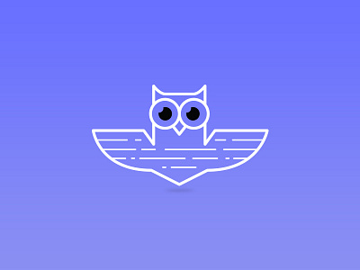 Owl Mark app brand data design logo owl purple