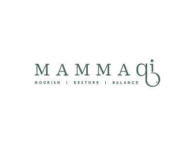 Mamma Qi branding balance branding chinese herbs food delivery green logo nourish restore style guide typography