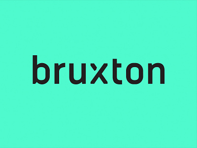 Bruxton Wordmark black branding bruxton group design logo strategy style guide typography wordmark