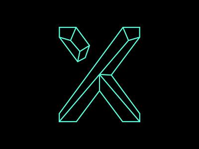 Bruxton X aqua black branding bruxton collaborative design icon logo style guide typography x