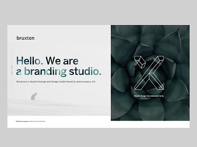 Bruxton X2 branding design logo marketing studio style guide x