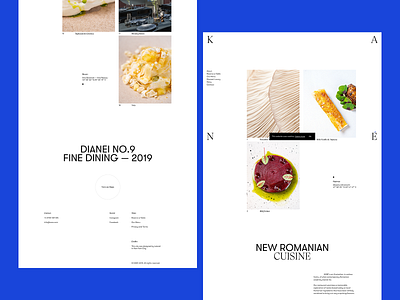 KANÉ Website branding cuisine design dine fine food kane logo new restaurant romanian ui ux web