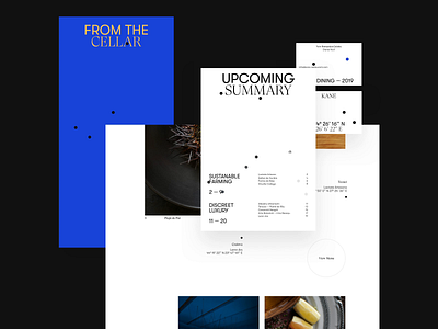 KANÉ black blue branding concept design dine fine flavor kane logo restaurant romania typography