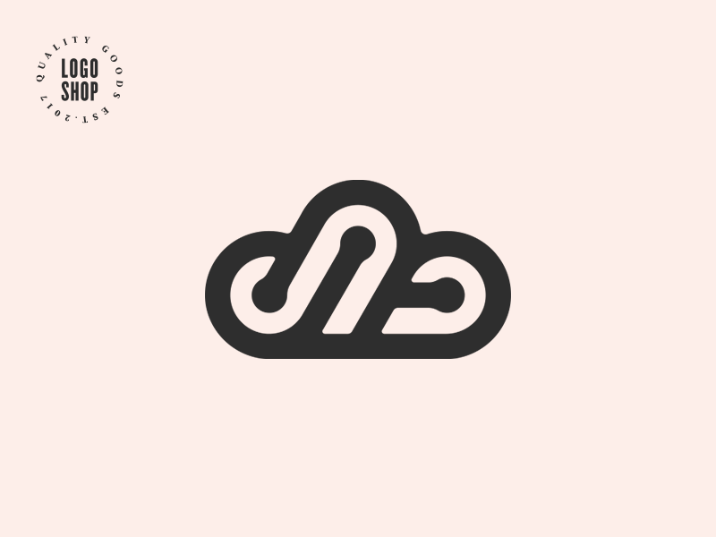 The Logo Shop Pick No.10 top quality premium connect cloud shop logo