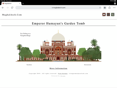 MughalArch.Com Landing Page architecture humayuns tomb. delhi india mughal nina garman