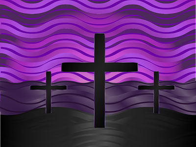 Lent Clipart-Calvary black calvary christianity cross crucifix crucifixion jesus lent purple somber