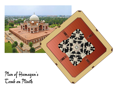 Building Plan of Humayun's Tomb humayuns tomb india mughal mughal architecture taj mahal
