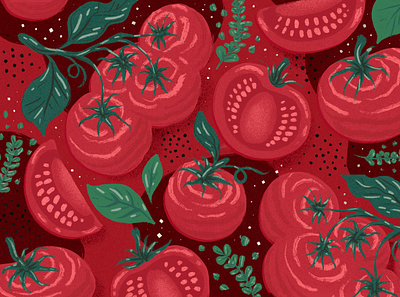 Marinara - Classico Riserva digital art food illustration packaging pasta tomato