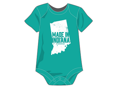 Made in Indiana baby in indiana made onesies