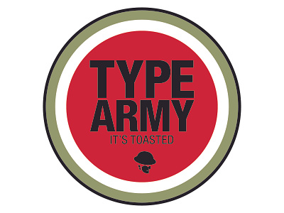 Type Army branding design indianapolis logo lucky stricke lucky stricke t shirt tee type army vector