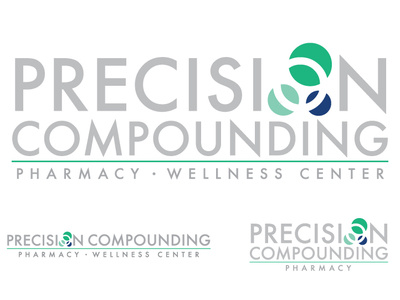 Precision Compounding Pharmacy rebranding branding drugs logo pharmacy wellness
