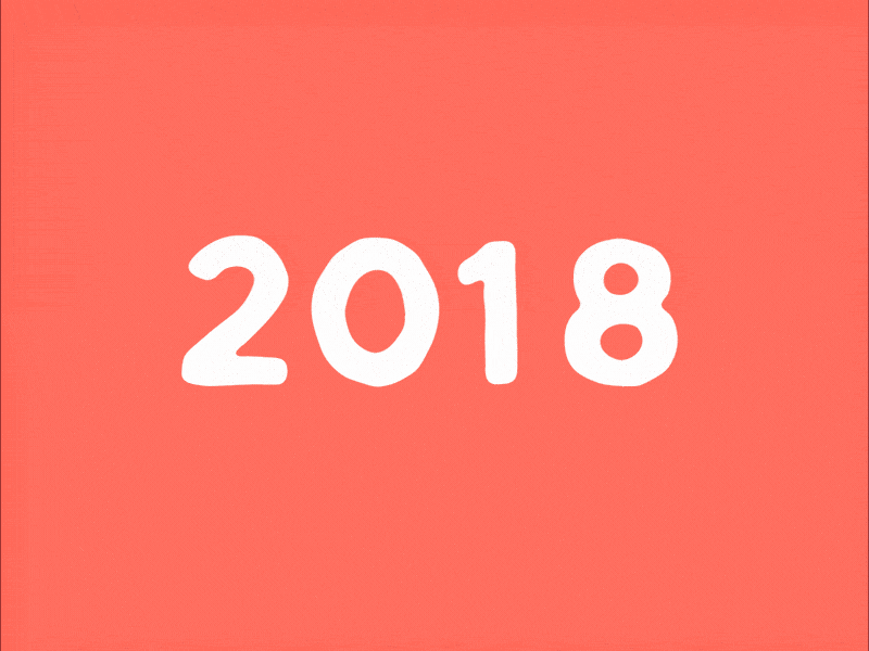 2019 of new beginnings 2018 2019 animation 2d card cat fox gif motion graphics