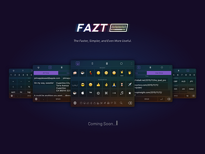Fazt Keyboard 9 app clean emoji flat ios iphone keyboard minimal mobile ui ux