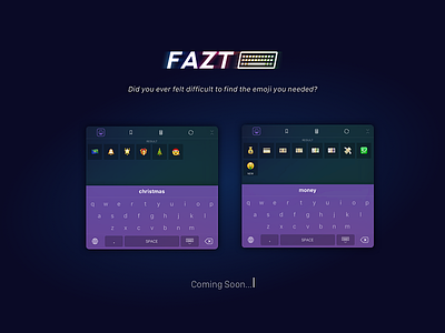 Fazt Keyboard | Search app clean emoji flat ios ipad iphone keyboard minimal mobile ui ux