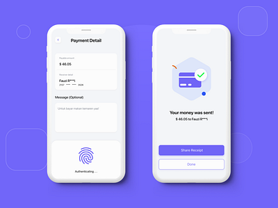 Smart Card Idea - Easier money transaction [Part 2] app card clean design icon illustration ios minimal mobile modern money purple ui ux