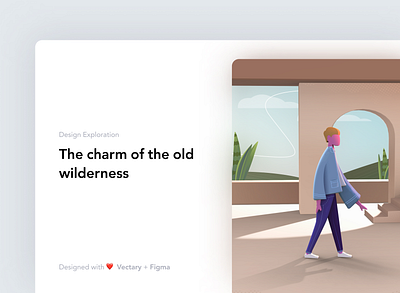 Wilderness 3d facebook figma illustration vectary