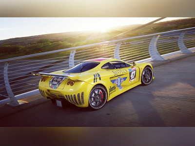 3d_RenderAscari a10 ascaria10 b3d blender blender2.8 brand car3d carmodeling creative cycles render god rays green atmosphere hdriheaven racing sports substancepainter sunlight yellow