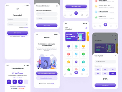 Vink - Personal Banking App banking app branding design graphic design layout login mobile app design mobileapp otp payments register ui vink vink mobile app web design